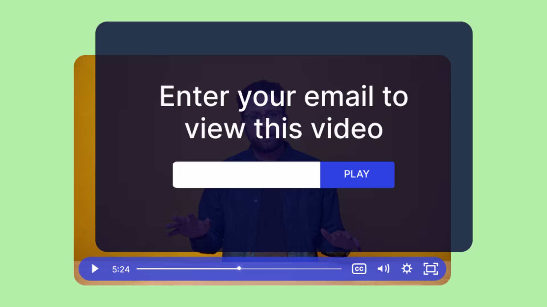 Lead capture form placement in Wistia video to boost email sign-ups.